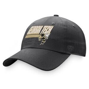 Georgia Tech Yellow Jackets Top of the World Slice Adjustable Hat - Charcoal